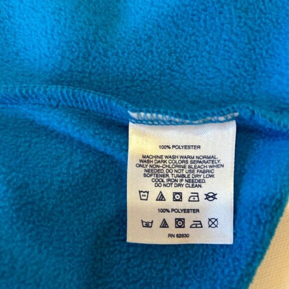 Lands' End Woman Plus Size 18XL Zip-Front Fleece Vest Long Blue - Picture 5 of 9